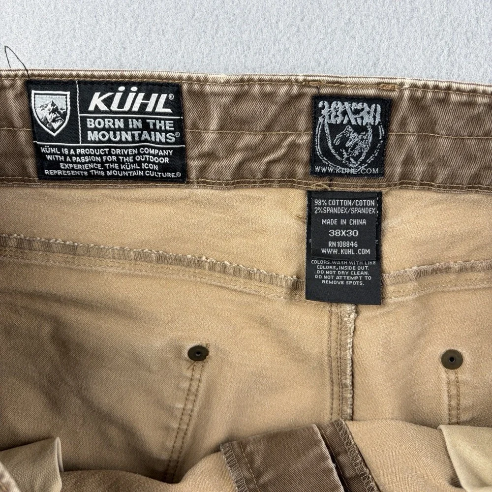 Kuhl Rydr Pants Men's 38x30 Fits 40x30 Brown Stretch Outdoor Work Utility